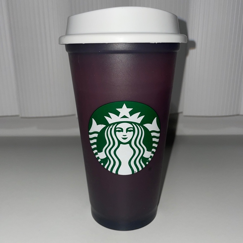 Starbucks Color Changing Reusable Hot Cup w/Lid 16 oz. - Green/Pink